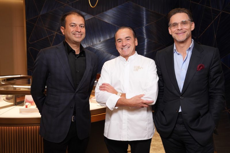 Kamal Hotchandani, Jean-Georges Vongerichten, and Alexander Schmiedt, Brand President at Vacheron Constantin Americas