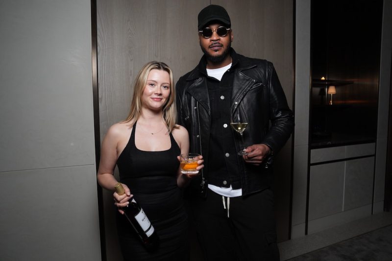 Molly Melville and Carmelo Anthony