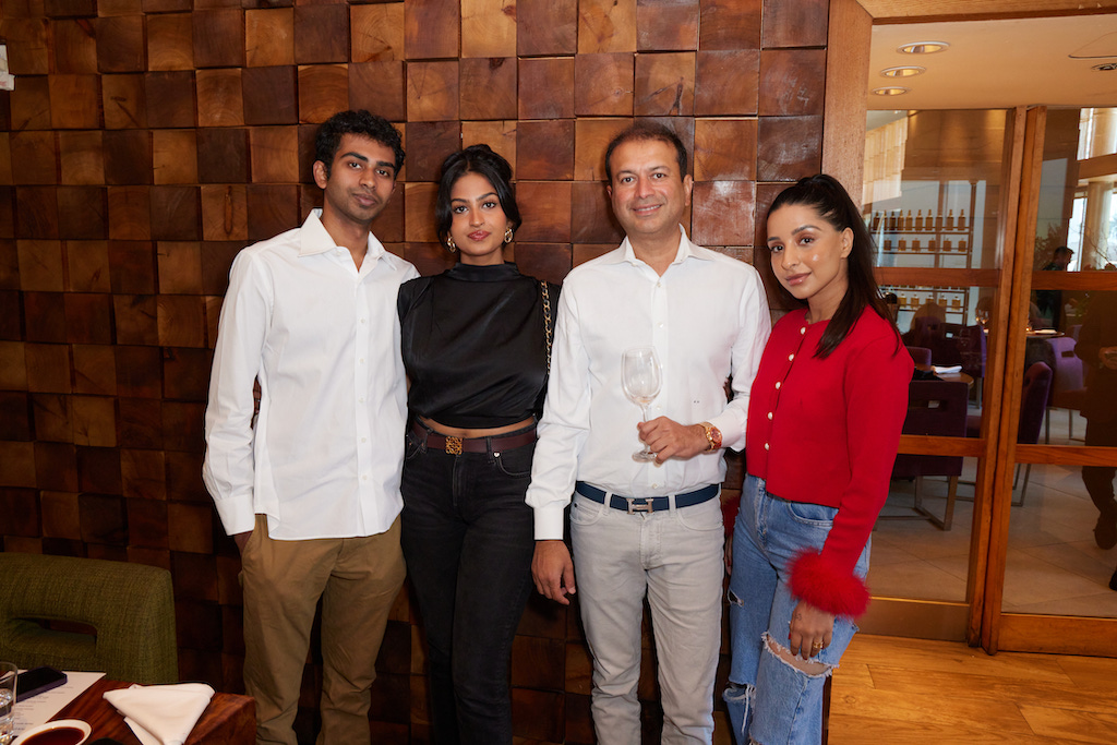 Sarang Arun, Shreya Arun, Kamal Hotchandani, and guest