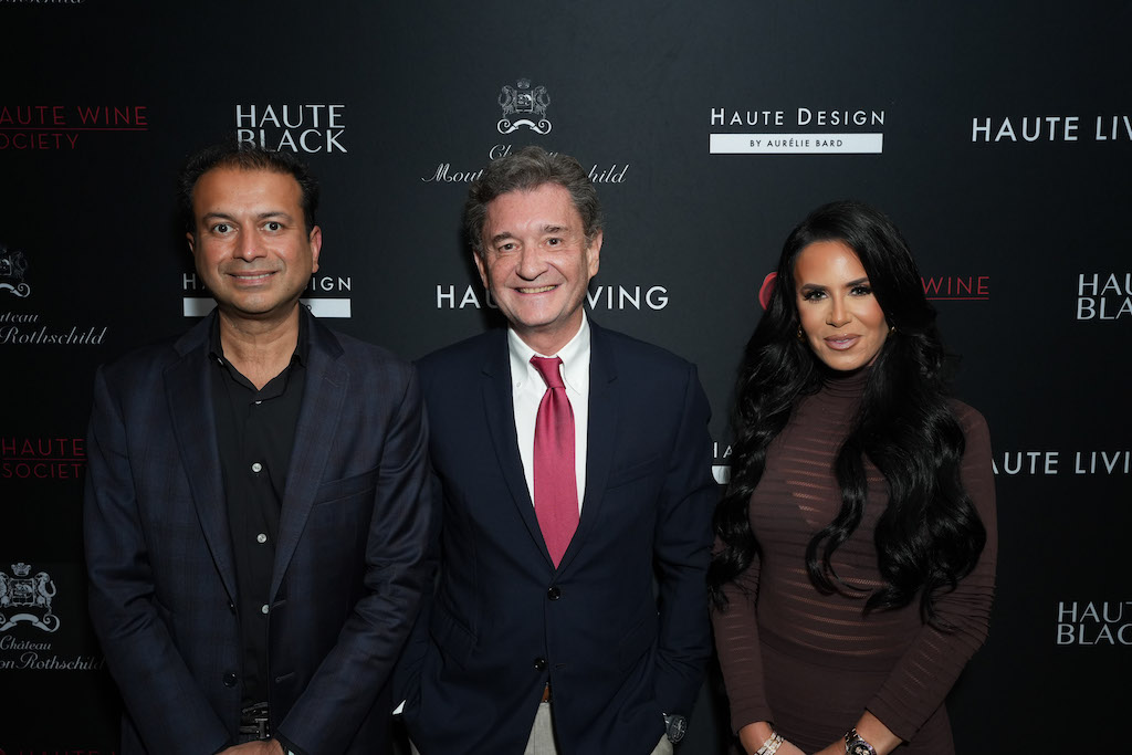 Kamal Hotchandani, Philippe Sereys de Rothschild, and Aurelie Bard