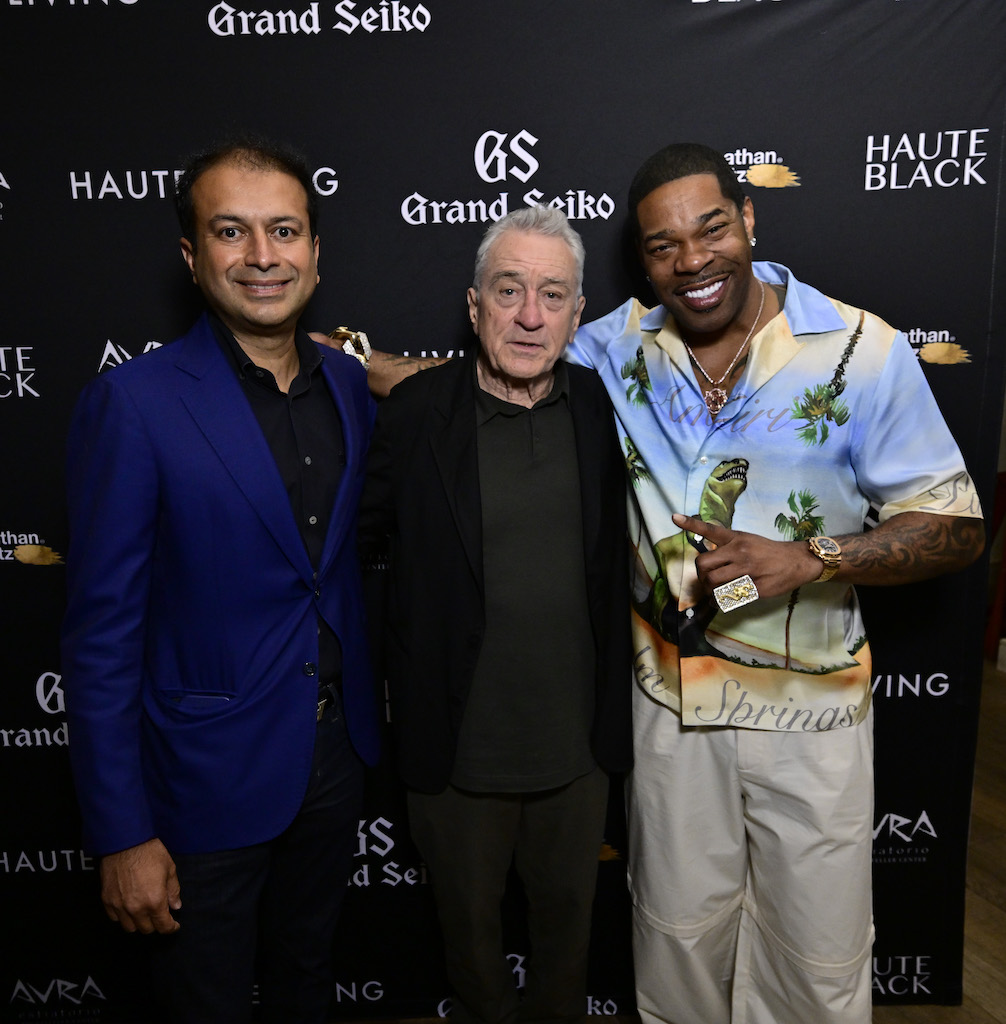 Kamal Hotchandani, Robert De Niro, and Busta Rhymes