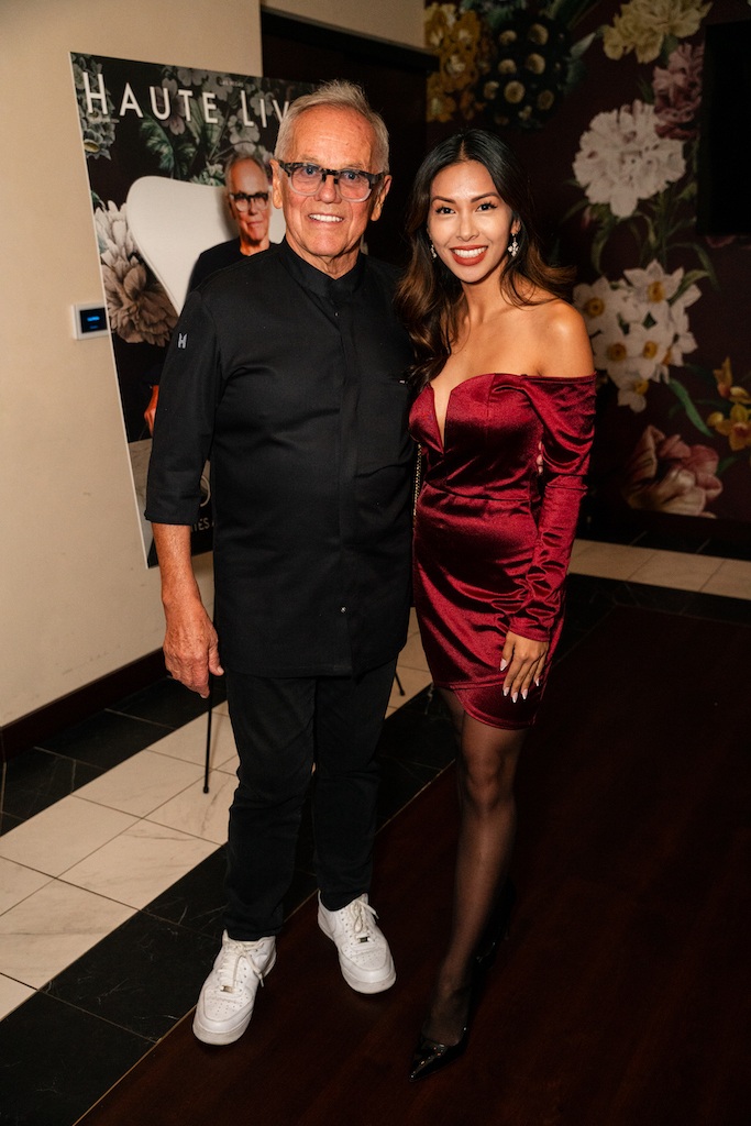 Chef Wolfgang Puck and Alyssa Lumibao