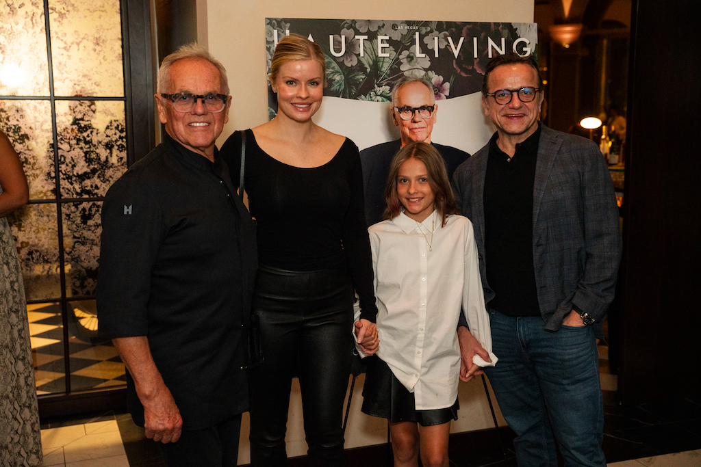 Chef Wolfgang Puck and his family