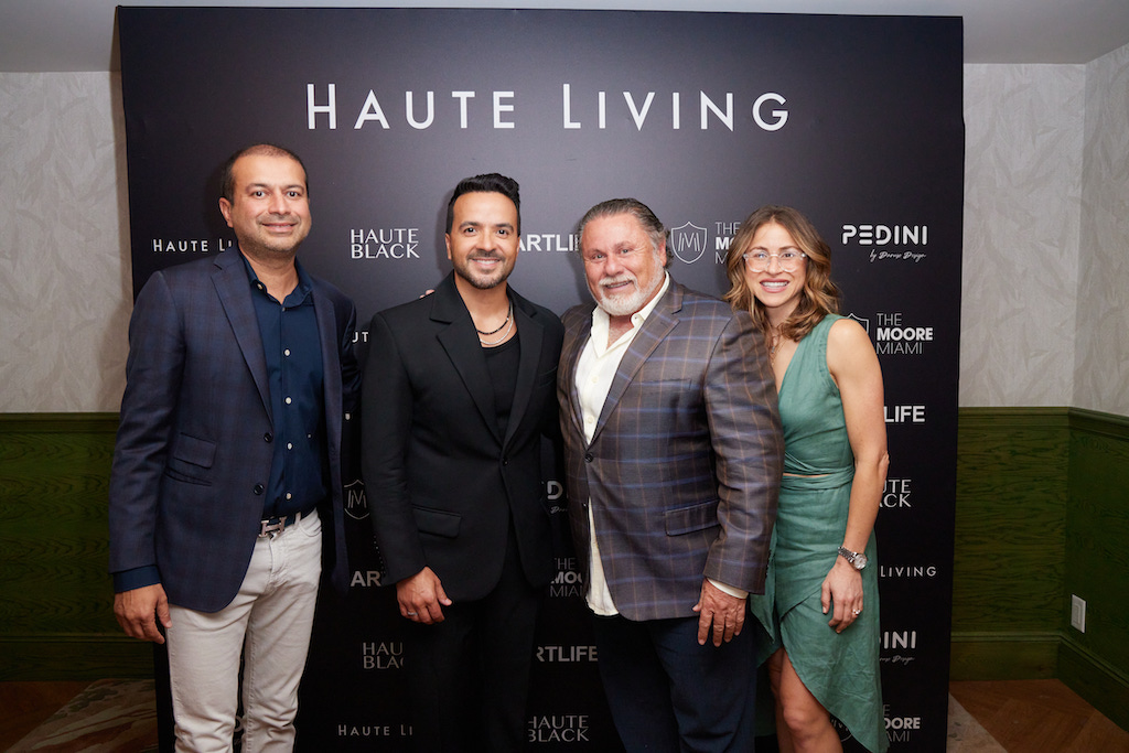 Kamal Hotchandani, Luis Fonsi, Robert Zarco, and Marissa Zarco