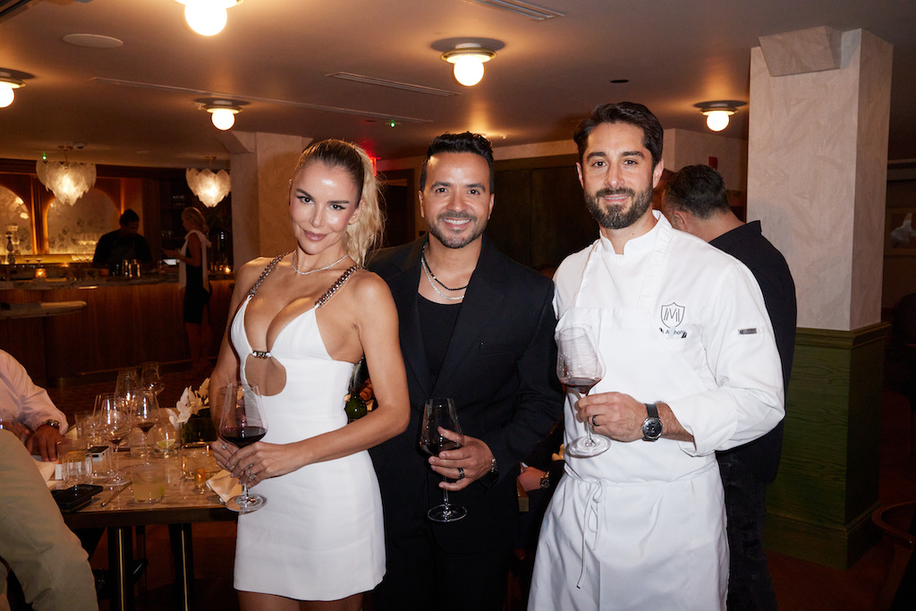 Águeda López, Luis Fonsi, and Chef Joe Anthony